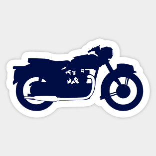 Blue Motorcycle Silhouette (triumph) Sticker